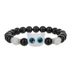 Pulseras de Ágata Roja Hechas a Mano de 8 mm para Parejas Pulseras de Amistad de Ágata Negra y Blanca Estilo Europeo y Americano para Hombres y Mujeres Accesorios Transfronterizos Amazon