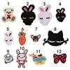 Urso Fofo Desenho Animado Roupas Infantis Patch de Tecido com Bordado de Flor Patch Decoração de Roupas Reparo de Buraco Suprimento