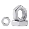 Aço inoxidável 304 porca fina hexagonal DIN439-2 porca fina hexagonal porca hexagonal porca de cabeça fina M4M5M6