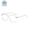 DEF - Nuevas gafas con montura TR90 con memoria para miopía, antiazules, cuadradas y planas, para hombre y mujer
