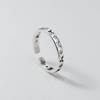 Anel Borboleta Vazada com Design Literário Retrô em Prata de Lei S925 Nalan Prata Tailandesa Diamante R02255