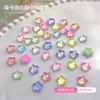 Arte de Uñas Mixto Joyería de Mariposa Dopamina Estrella Pentagonal Moca Super Brillo Estrella de Uñas Luna y Estrella Forma de Diamante de Fondo Plano