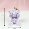 Estilo celebridade da internet Asas de pena real Asas de anjo bonitas Plug-in Bola transparente colorida Decoração Decoração de bolo para assar