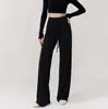 Nuevos pantalones de baile de verano para mujer, pantalones elásticos de cintura alta para práctica, pantalones de entrenamiento de danza moderna, pantalones de yoga rectos holgados, suaves y cómodos
