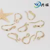 Brincos diy envoltos em ouro 14K acessórios acessórios coreanos simples brincos para todos os jogos brincos brilhantes material de jóias