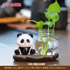 Novo Panda Vaso Hidropônico Ornamentos de Mesa Escritório Planta Aquática Estação de Flores Arranjo de Flores Decorações para Sala de Estar