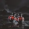 Estoque de fábrica 5ml vermelho POISON versão Q frasco de vidro para amostra de perfume embalagem Amostra de perfume da série POISON