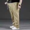 AliExpress 2026 Calças Casuais Versáteis de Verão Novas para Homem com Cordão Perna Reta Esportivas Roupa de Trabalho Calças Largas Atacado