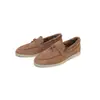 2733-39 Nuevo Boca Profunda Lana Original Cuero Genuino Cómodos Mocasines Moda Femenina Cálidos Zapatos de Mujer