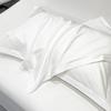 Ropa de Cama de Hotel Funda de Almohada Individual 60 Hilos 80 Hilos Algodón Puro Lino de Hotel Cinco Estrellas Funda de Almohada de Satén Blanco