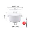 Tigela assada para assar com tampa Tigela de macarrão Lamian de estilo japonês para uso doméstico Tigela de macarrão para comer Chapéu criativo Tigela de cerâmica Tigela de sopa Tigela de macarrão