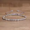 Pulsera Popular Transfronteriza 4*4 Piedra Emperador Colorida Tejida a Mano con Cuentas Pulsera Ajustable Joyería Exquisita Venta al por Mayor