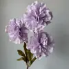 Arranjo de flores de peônia estilo chinês, 3 peças, estilo Chanel, flores de casamento de alta qualidade, decoração de sala de estar, paisagismo externo