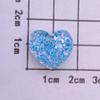 Acessórios de resina de amor de coração pêssego com glitter transparente faça você mesmo cola creme capa de celular grampo de cabelo corda acessórios de vestuário acessórios