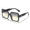 Gafas de Sol Pequeñas de Estilo Lujoso para Lluvia para Mujer, Versión Coreana, Montura Cuadrada Grande, Gama Alta, Adelgazantes, Gafas de Sol con Protección Solar