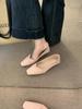 Suave Brisa Nocturna Zapatos Rojos Pequeños para Mujer en Primavera y Otoño con Faldas Franceses Ligeros Transpirables Elegantes Versátiles Zapatos Mary Jane de Tacón Bajo