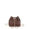 Bolso Cubo Moderno y Sencillo, Bolso de Cadena Trendy Estilo Ins Personalizado para Mujer, Nuevo Bolso de Hombro Cruzado Versión Coreana 2026 con Efecto de Onda de Agua