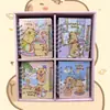 A7 Monchhichi Material de Estudio Cuaderno Pequeño de Espiral Cuaderno Portátil Lindo Cuaderno de Hojas Sueltas Bolsillo con Solapa Cuaderno de Pantalones
