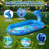 Tapete Aspersor Inflable de PVC Directo de Fábrica Formas Lindas Adecuado para Bebés Tapete a Prueba de Salpicaduras Tapete para Jugar con Agua en Exteriores de Verano