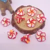 Arcilla Suave de 15 mm Frangipani Pequeño Fabricante Mayorista Pulsera de Cuentas DIY Collar Accesorios de Joyería Hawaiana Frangipani