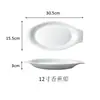Platos Cerámicos Irregulares para Uso Doméstico, Vajilla Personalizada, Platos Planos, Platos Hondos para Platos Fríos, Platos con Forma de Barco para Hoteles y Restaurantes, Platos para Cocinar al Vapor, Platos para Pescado