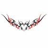 Pegatinas de Tatuaje Temporales Impermeables Estilo Oscuro Deseo Puro Cintura y Pecho Colgante de Corazón con Espinas y Cinta para Niñas