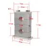 Abrazadera de tubo de aleación de aluminio de alta resistencia GB, abrazadera doble superior e inferior, abrazadera de fijación, soporte de agua, abrazadera doble de aleación de aluminio
