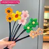 Palillo para Moño de Flor para Niños, Accesorio para Moño Perezoso para Niñas, Lindo Moño de Flor para el Cabello, Accesorio de Flor para el Cabello