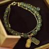 Pulsera de Jade Conejo estilo chino jade Hetian para niñas pulsera de nicho de lujo ligero para mujer pulsera regalo de cumpleaños Qixi para novia