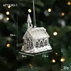 Pendente de Plástico Prateado de Formato Especial Transfronteiriço Galvanizado Brilhante Acessórios de Pingente de Árvore de Natal Decorações de Natal