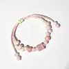 Pulsera de Cerámica Jingdezhen Nueva Pulsera de Cerámica Estilo Chino Joyería Hecha a Mano Cuerda Estilo Tíbet Puesto de Pulseras Jingdezhen