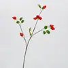 Frutas Artificiais Realistas de Alta Qualidade, Galhos de Morango Falsos, Arte Floral de Designer, Enfeites para Decoração de Quartos Modelo de Restaurante