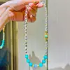 Collar de Cadena para Clavícula con Diseño de Piedra Lunar Gris Claro Fuerte, Cristal Blanco Natural Amazonita, Hielo Alto