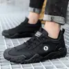 Zapatos Casuales Transpirables de Primavera para Hombre, Zapatos de Trabajo Versátiles Negros, Zapatos Deportivos Ligeros para Exteriores, Calzado de Trabajo