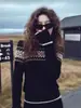 Design Único e Exquisito para o Inverno de 2025, Estilo de Nicho e Não Contrastante, Suéter Jacquard Fair Isle Jacquard Preto para Mulheres