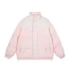 Jaqueta de Algodão Tecido Patchwork Bordado Estilo Chanel Vintage para Homens e Mulheres, Casaco de Algodão Espesso e Quente de Inverno com Gola Alta