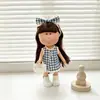 Solo la Ropa: Ropa para Muñeca de Papa Mia 30cm, Rosa Caramelo, Azul, Falda Cuadros Rojos de Repuesto
