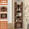 Nuevo Estante de Esquina Estilo Chino Estantería de Almacenamiento Gabinete de Esquina de Pared Multicapa Estante de Almacenamiento Gabinete de Esquina de Almacenamiento para Sala de Estar de Madera Maciza de Pie