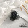 Flores de Malla con Cuentas Hechas a Mano Accesorios DIY Zapatos de Playa Pinzas para el Cabello Accesorios para Ramillete Flores de Tela Tridimensionales de Organza