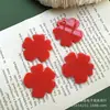 Colorido grande flor em forma de borboleta grande pétala acessórios acrílicos diy feitos à mão brincos cocar atacado