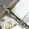 Estilo Tweed Fio Dourado e Prateado Fita Escova de Dentes Renda de Cabelo Saia Gola Acessórios de Vestuário