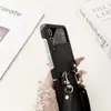Moderna y Sencilla, Adecuada para Funda de Teléfono Móvil Samsung Zflip5, Plegable Hacia Arriba y Hacia Abajo, Zflip3 Estilosa Japonesa y Coreana Flip6 Anti-Caídas