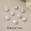 Contas Espaçadoras Flor de Montanha Trevo de Quatro Folhas Cor Prata Espessa Conserva de Cor Espaçador de Contas Feito à Mão Espaçador de Contas Pulseira Colar DIY Acessórios de Joias Soltos
