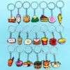 Nuevo Colgante Llavero de Comida Pvc Goma Suave Bolso Teléfono Móvil Llave de Coche Accesorios de Joyería Muñeca Colgante Artificial