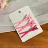 2025 Nova Presilha Rosa Dopamina Bico de Pato Meninas Fofa Moda Grampo para Franja Cabelo Quebrado Pequeno Grampo de Cabelo