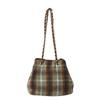 Bolso de Moda de Cuadros de Nicho 2025 Nuevo de Moda Versátil con Cadena Bolso Cruzado para Mujer Bolso Cubo de Hombro de Cuadros