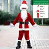 Fantasias de Papai Noel Transfronteiriças Roupas de Natal para Adultos para Homens e Mulheres Tamanho Plus Vestido de Marido Fantasias de Desempenho COS
