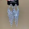 Brincos de Borboleta Rosa Doce com Franjas e Zircônia, Brincos de Luxo Leve e de Alta Qualidade, Brincos de Moda Europeus e Americanos Transfronteiriços para Mulheres Atacado