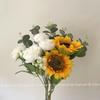 Ramo de Flor Artificial de Girasol Flor de Simulación Muebles Sala de Estar Mesa de Comedor Floricultura Adornos Florales Decorativos Estilo ins Flores Secas para Dormitorio