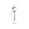 Espátula de Acero Inoxidable 201 Juego de Utensilios de Cocina Espátula para Cocinar Espátula Engrosada Colador de Cocina Anillo de Ping Pong Cuchara con Mango Plano